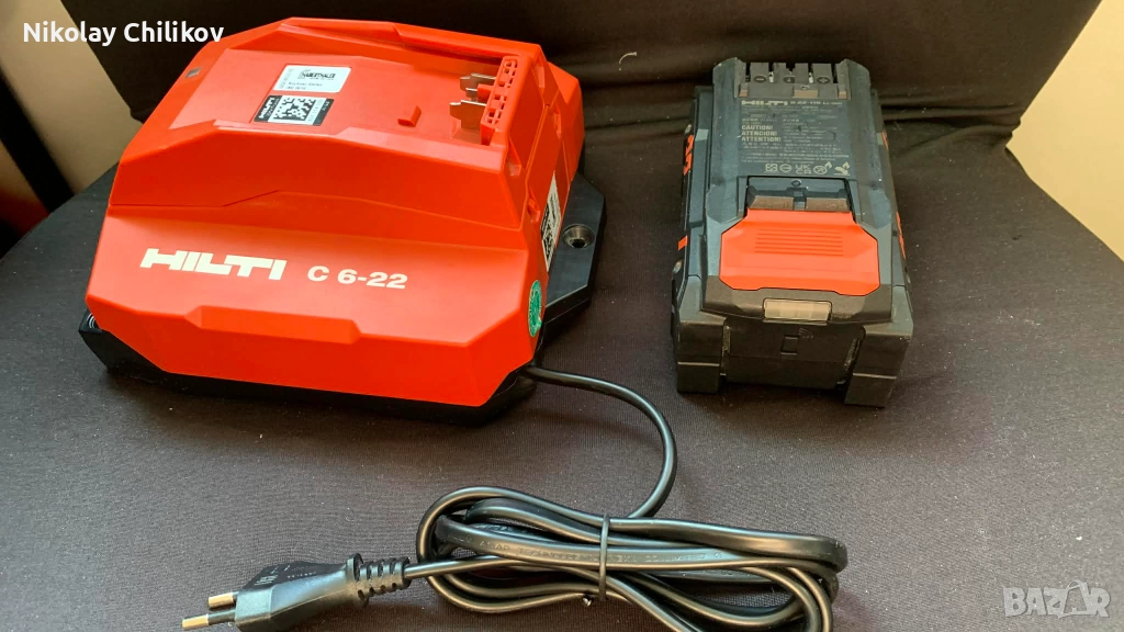 Hilti-батеря B22 и зарядно C6-22, снимка 1