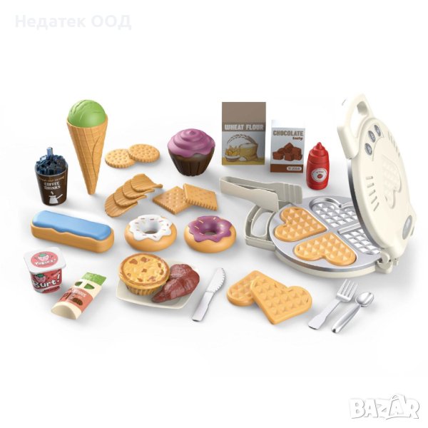  Детски комплект за гофретници със звук и светлина за сладкиши, снимка 1