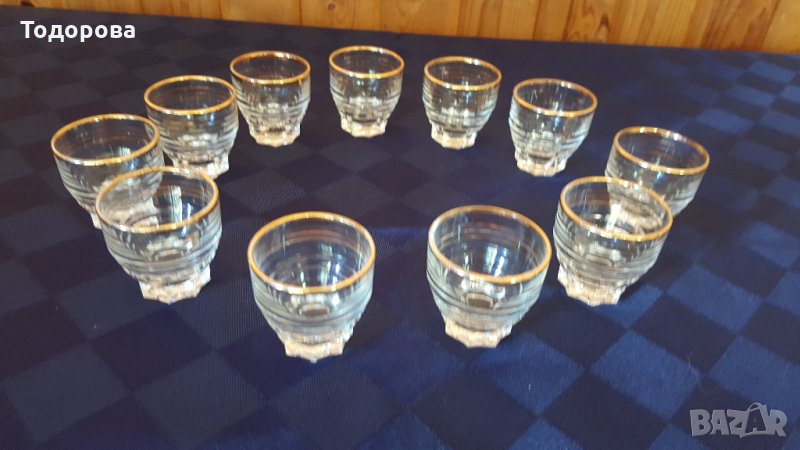 Чашки за концентрат с позлата, снимка 1
