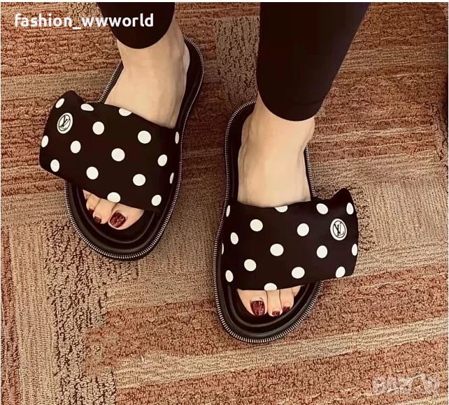 Дамски чехли LOUIS VUITTON (35-40) - реплика, снимка 1