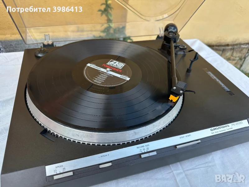 GRUNDIG PS 2500 АВТОМАТИЧЕН ГРАМОФОН С РЕМЪЧНО ЗАДВИЖВАНЕ, снимка 1