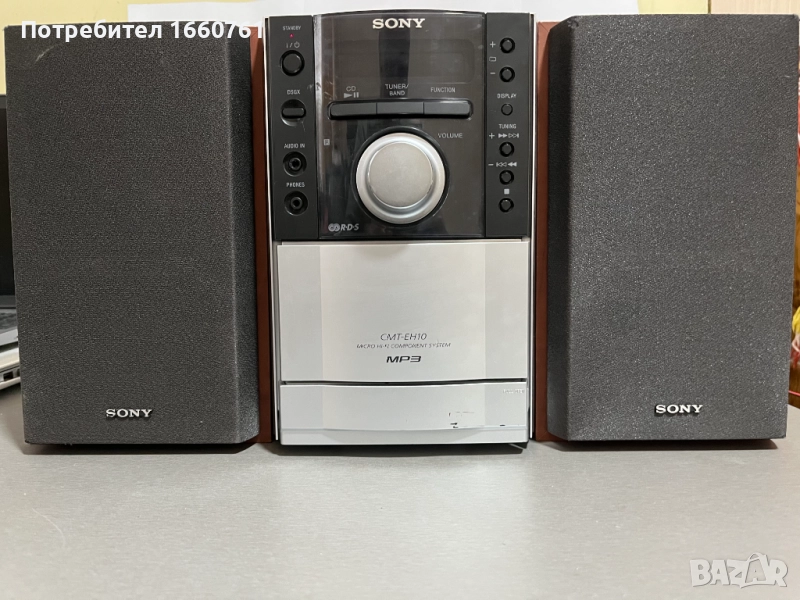 Микро аудио уредба SONY CMT-EH10 (HCD-EH10) с RDS, MP3, DSGX, снимка 1