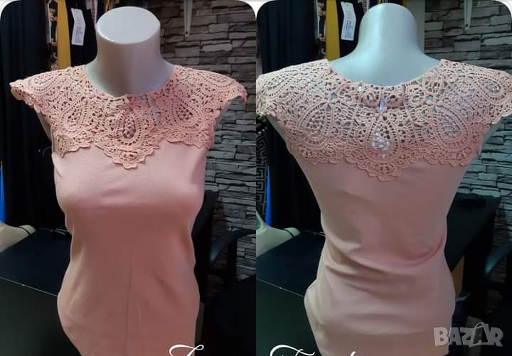 Страхотна блузка с дантела , снимка 1