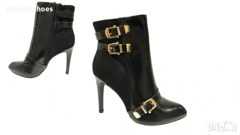 Дамски елегантни боти в черно, снимка 1