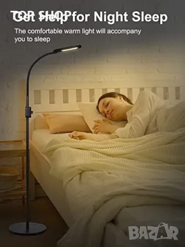 AUKEY LED подова лампа, 3 цветни режима и 20 димируеми нива, снимка 9 - Лампи за стена - 48490730