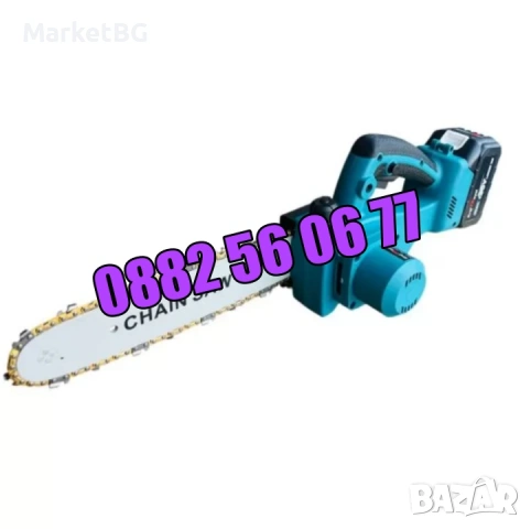 Акумулаторна мини резачка 36V 8Ah, акумулаторен трион, шина 30 см, снимка 5 - Градинска техника - 53250573