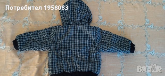 Бебешко ватирано яке размер 74 за 6-9месеца, снимка 2 - Комплекти за бебе - 42984873