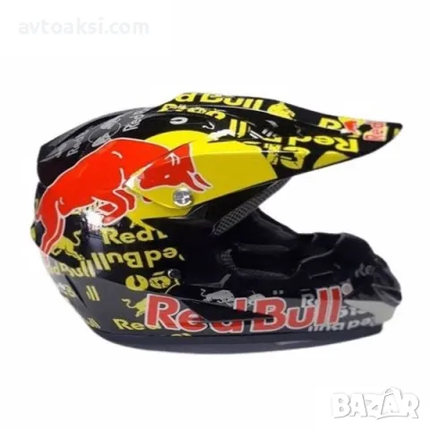 Каска Red Bull Крос Мотор/Скутер/Бъги/Вело/АТВ-32151, снимка 3 - Аксесоари и консумативи - 49302123