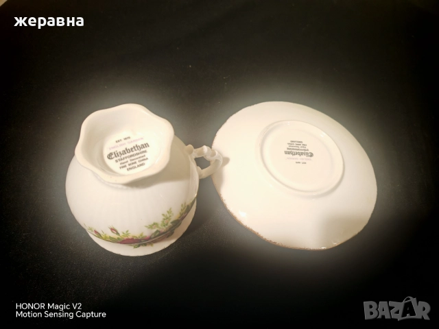 Чаша за чай с чинийка, снимка 4 - Чаши - 52518794