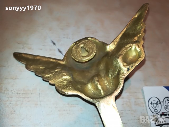 златен ангел-внос швеция-мед/месинг 0606211720, снимка 17 - Антикварни и старинни предмети - 33123426