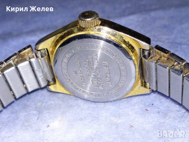 VISITRON WATER RESISTANT QUARTZ JAPAN MOVT. ПОЗЛАТЕН ЯПОНСКИ МАРКОВ ДАМСКИ ЧАСОВНИК - ГРИВНА 36501, снимка 2 - Дамски - 39895493
