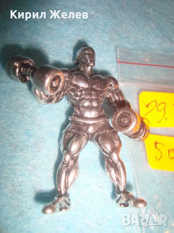 ШВАРЦЕНЕГЕР - ПОСРЕБРЕНА МЕТАЛНА ФИГУРКА на КУЛТУРИСТ ШАМПИОН БОДИБИЛДИНГ НЕ я ЛОВИ МАГНИТ! 26432, снимка 15 - Колекции - 34792812