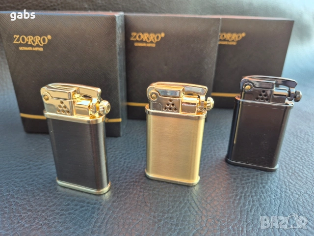 Луксозна бензинова запалка ZORRO в подаръчна кутия,Z602, снимка 7 - Запалки - 53144216