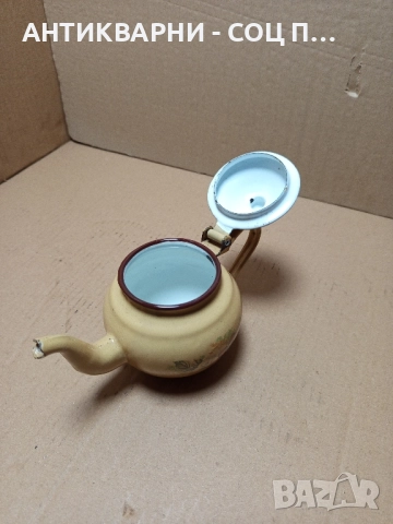 Соц Стар Малък Емайлиран Чайник. , снимка 8 - Антикварни и старинни предмети - 52355790