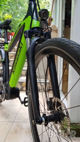 Планински електрически / e-bike / велосипед Kawasaki , снимка 9 - Велосипеди - 50593441