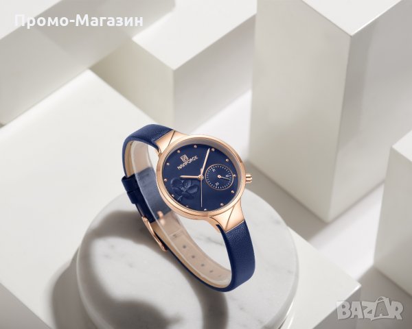 Дамски часовник NAVIFORCE Feminino Blue/Gold 5001L RGBEBE. , снимка 4 - Дамски - 34751188