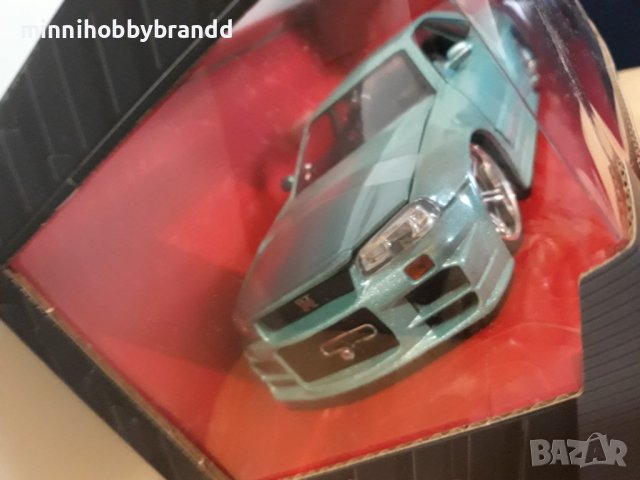 Nissan Skyline 1.24 GT-R  R34 BRIAN'S FAST & FURIOURS JADA, снимка 3 - Колекции - 40303725