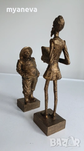 Дон Кихот (18 см) и неговия верен оръженосец Санчо Панса (12 см), дърворезби , ръчно изработени. , снимка 10 - Статуетки - 53565842