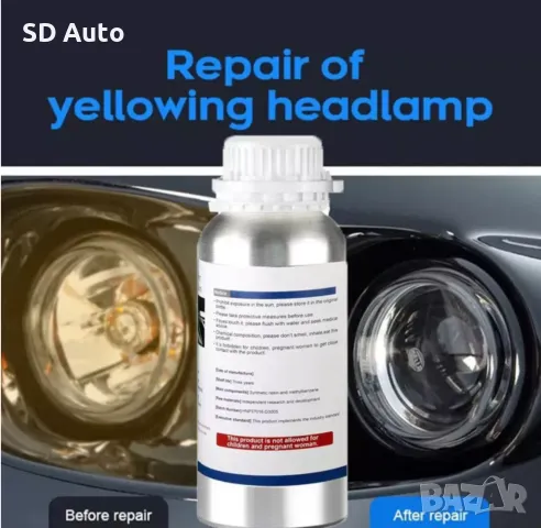 Течен полимер за Химическо полиране на фарове 800 мл., снимка 5 - Аксесоари и консумативи - 49559839