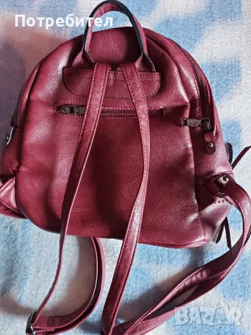 Дамска кожена раница, снимка 5 - Раници - 47666675