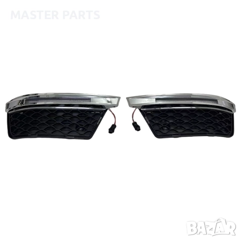 НОВИ DRL LED Дневни светлини за Mercedes W204 C63 AMG броня, снимка 4 - Части - 51948812