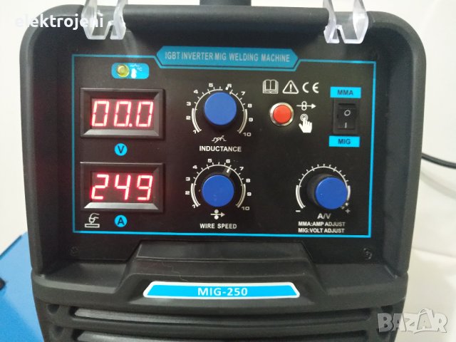 Телоподаващ Апарат + Електрожен 250 ампера с евробукса - Телоподаващо - PROFESSIONAL, снимка 7 - Други машини и части - 16821694