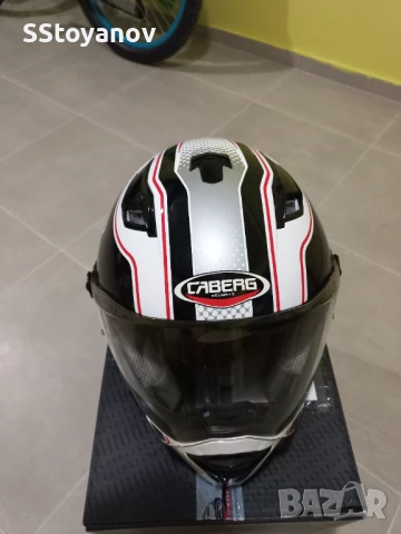 Каска - Caberg Stunt Blade white Black red , снимка 15 - Аксесоари и консумативи - 50841289