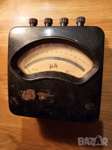 Немски Микроамперметър 0 - 150 микроампера за ценители и колекционери 
