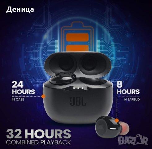  Безжични слушалки JBL Tune  125 TWS, снимка 3 - Bluetooth слушалки - 43071091