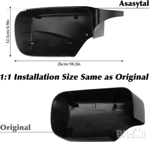 Капаци за огледала за обратно виждане Asasytal за BMW, 1 чифт, снимка 3 - Аксесоари и консумативи - 51721824