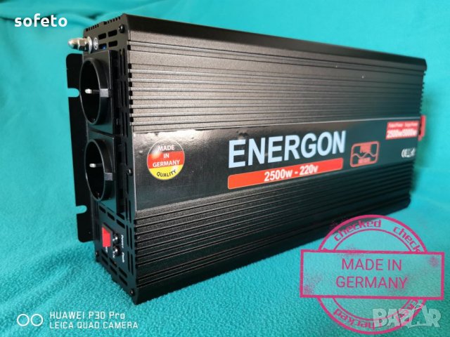 НЕМСКИ инвертор 24v - 220v 2500w / 5000w оригинал ПЪЛНА СИНУСОИДА , снимка 3 - Къмпинг осветление - 25725975