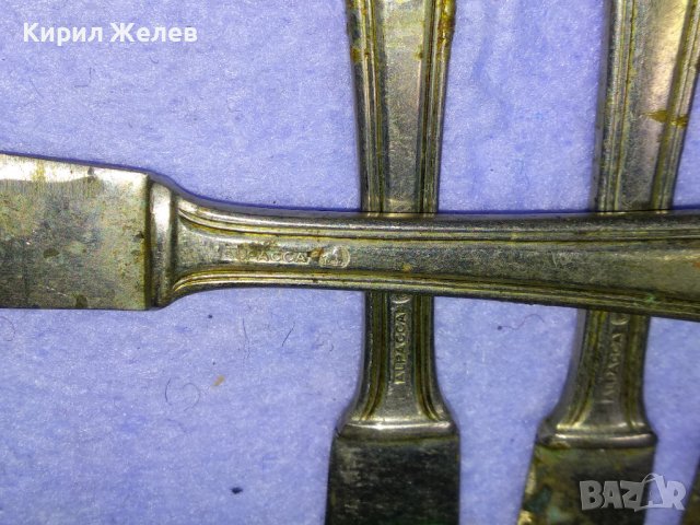 ALPACCA СРЕБЪРНА СПЛАВ Комплект 6 КОЛЕКЦИОНЕРСКИ СТАРИННИ НОЖЧЕТА КУХНЕСКИ от АЛПАКА ГЕРМАНИЯ 42205, снимка 2 - Колекции - 43804216