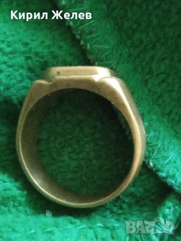 Пръстен стар бронзов 21872, снимка 4 - Декорация за дома - 33544698