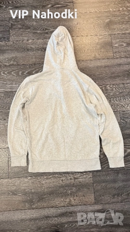 Това е светлосиво худи Adidas Essentials с голямо лого, снимка 5 - Суичъри - 52582450