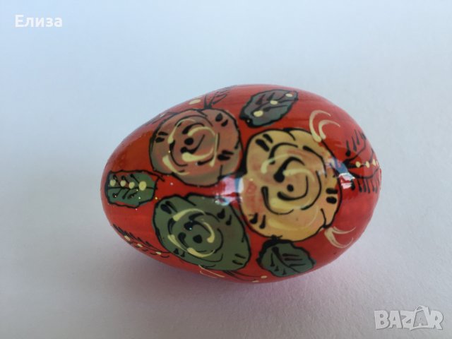 Великденско яйце, дървено №9 -  рози 2, снимка 2 - Декорация за дома - 38194448