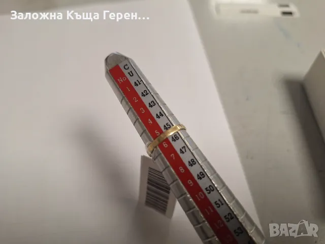 Златен пръстен 1,18гр.14к, снимка 3 - Пръстени - 50430096