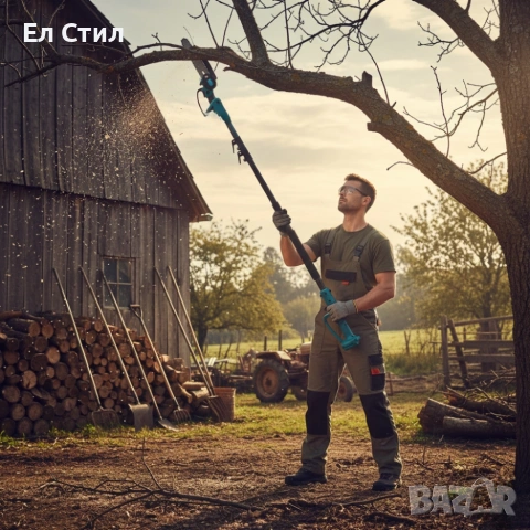 Телескопичен прът Kraft Royal 135–180 см за акумулаторни ножици и резачки, снимка 2 - Градинска техника - 53566969