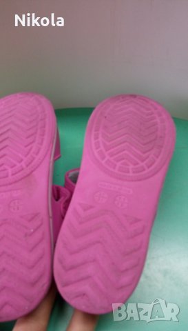 Детски розови сандали - чехли с велкро лепенки №30/31, снимка 9 - Детски сандали и чехли - 27620276