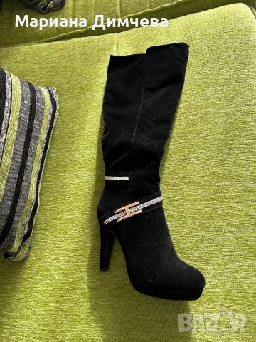 НОВИ!!!Дамски ботуши със Сваровски орнаменти, снимка 2 - Дамски ботуши - 43405701