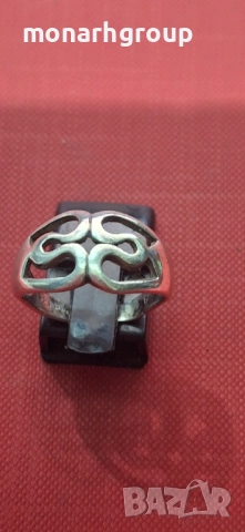 Сребърен пръстен, снимка 6 - Пръстени - 52656307