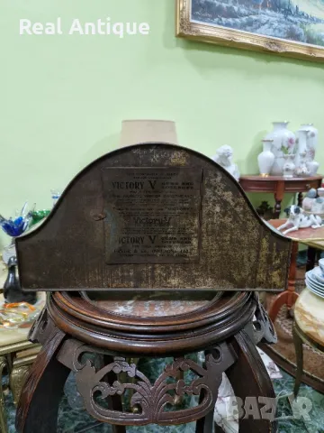 Рядък антикварен колекционерски английски настолен часовник , снимка 7 - Антикварни и старинни предмети - 47649567