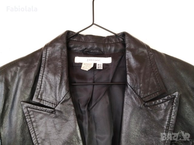 Zara leather blazer M, снимка 5 - Сака - 44061775