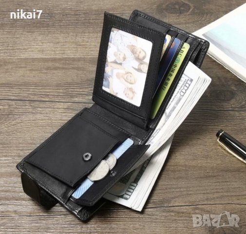 Мъжка чанта+портфейл комплект 2в1 от естествена кожа телешки бокс, снимка 10 - Чанти - 42944392