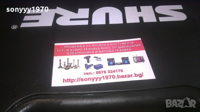 shure professional-куфар за безжичен микрофон и маика, снимка 6 - Микрофони - 28163372