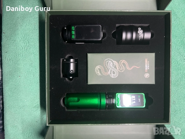 Безжична tatto професионална писалка за татуировки Dragonhawk Fold Pro Year of Snake Edition, снимка 10 - Друга електроника - 52823526