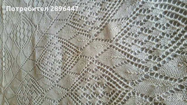 Ръчно плетиво-100% памук 200/160-за диван, спалня, маса Много красива! , снимка 3 - Покривки за легло - 33315508