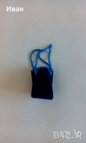 Подаръчна торбичка за бижута, тъмносиня, 3х4.5 см - само по телефон!