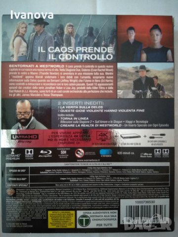 WESTWORLD 1 - 4К Ultra HD, снимка 2 - Blu-Ray филми - 33671048