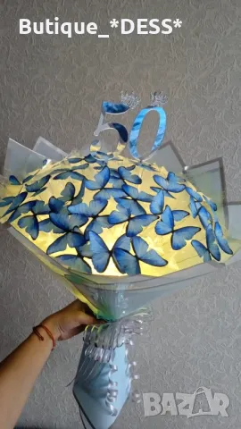 🌟Светещи,ръчно изработени букети от"DESS"🦋БЕЗПЛАТНА ДОСТАВКА на 2 бр., снимка 4 - Подаръци за жени - 44197549