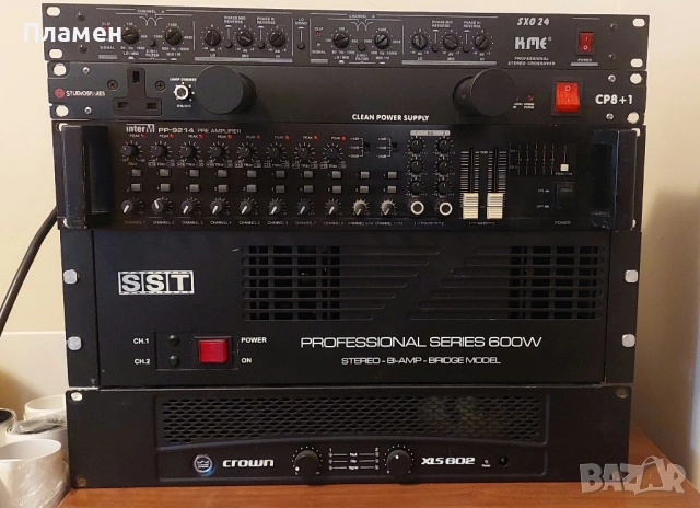 Крайни стъпала CROWN SLS 602 и SST, кросовер KMЕ, смесител INTER-M, снимка 4 - Ресийвъри, усилватели, смесителни пултове - 52129238